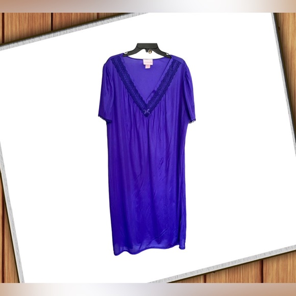 Serenada Intimates & Sleepwear Serenada Silky Purple Nightgown